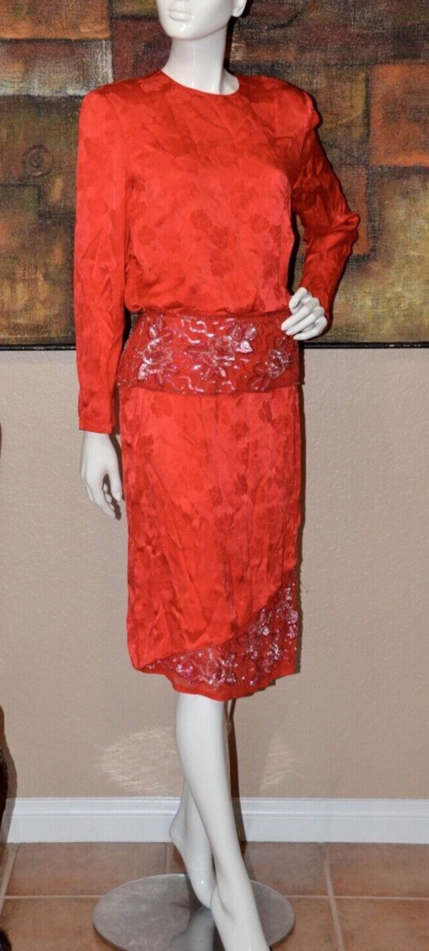 Judy Hornby Vintage OLD HOLLYWOOD GLAM GREAT GATSBY Designer Dress Size 10 NEW!